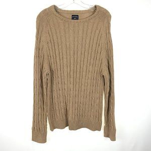 NWT Size Large Bills Khakis Cable Knit Sweater